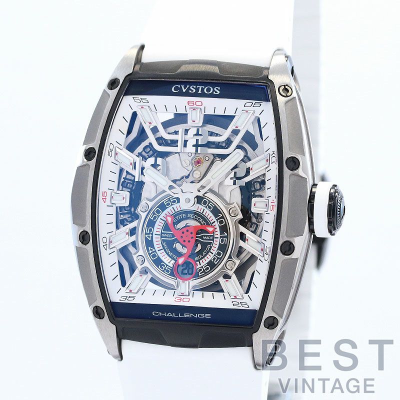 【中古】CVSTOS CHALLENGE JETLINER II P-S AUTOMATIC クストス チャレンジ ジェットライナーII P-S オートマティック プティ セコンド CVT-JET2-PS TTBKTT