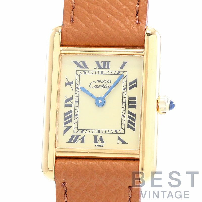 中古】CARTIER MUST TANK SMALL MODEL VERMEIL カルティエ マストタンク SM ヴェルメイユ 3  66001｜ヴィンテージブランド｜時計・腕時計の通販サイトBEST ISHIDA（正規・中古販売店）