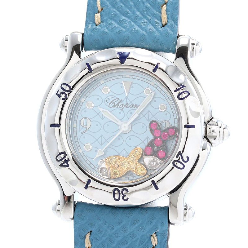 中古】CHOPARD HAPPY SPORT HAPPY FISH ショパール ハッピースポーツ  