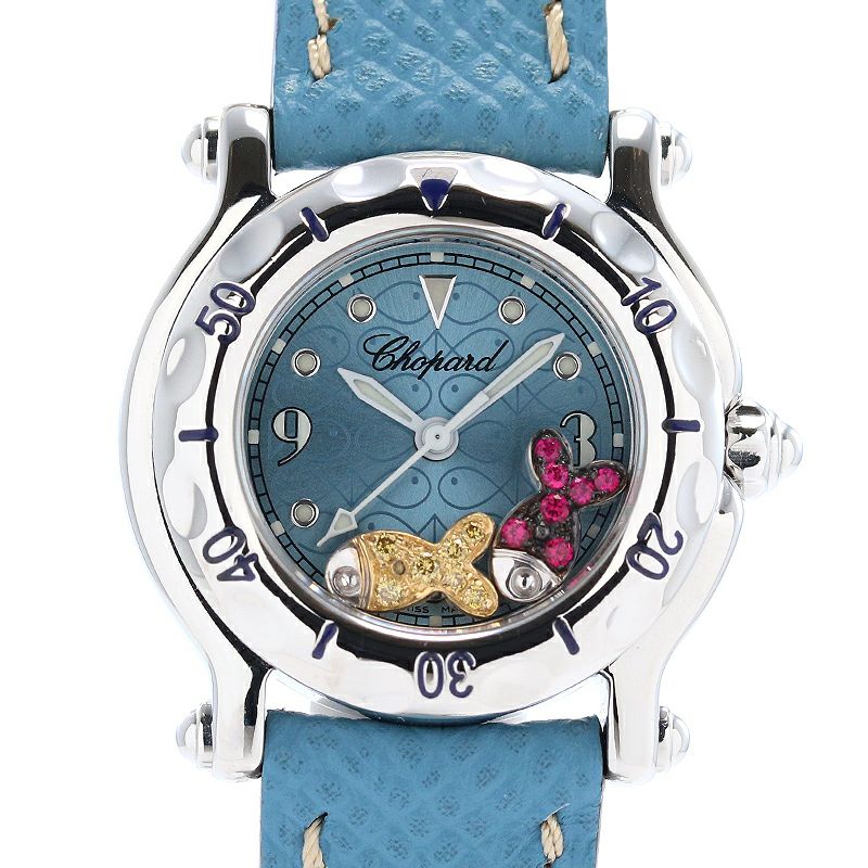 中古】CHOPARD HAPPY SPORT HAPPY FISH ショパール ハッピースポーツ 