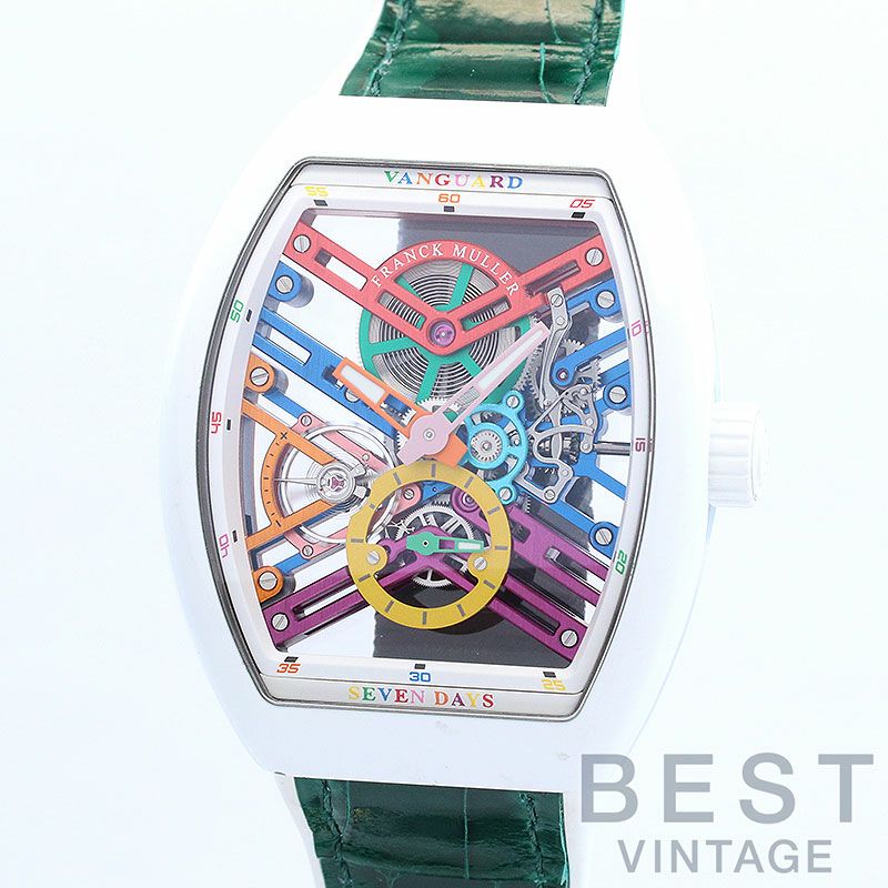 中古】FRANCK MULLER VANGUARD POWER RESERVE COLOR DREAMS フランク 