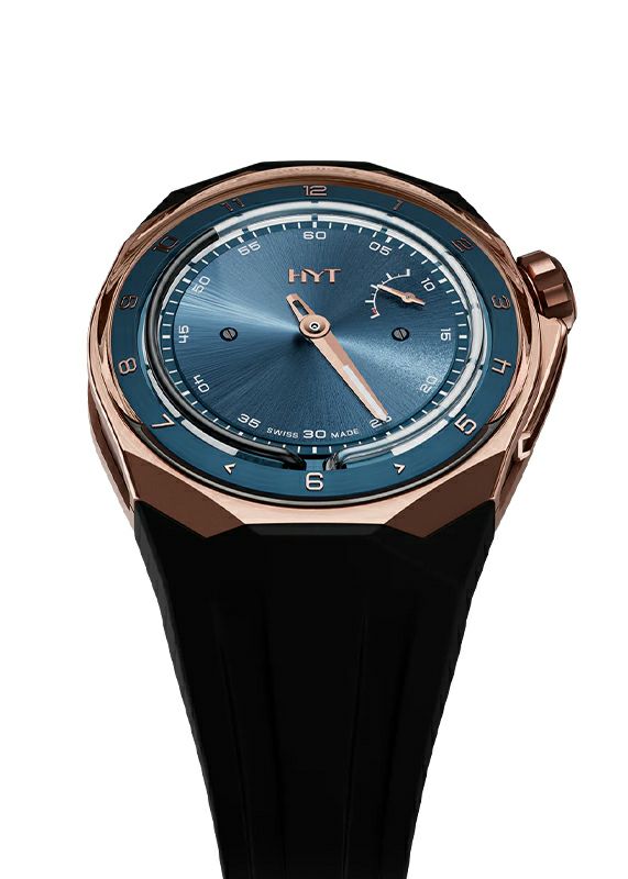 HYT T1 OR ROSE 5N BLEU PÉTROL エイチワイティー T1 5Nゴールド ブルー ぺトロール H03208-A