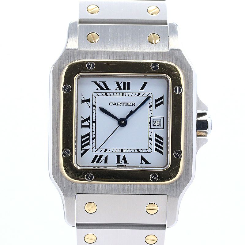 新製品情報も満載 CARREE SANTOS 中古】CARTIER / MODEL LARGE GALBEE SANTOS 時計