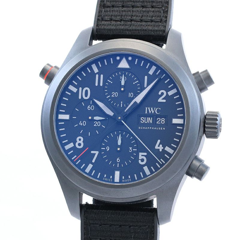【中古】IWC PILOT'S WATCH DOUBLE CHRONOGRAPH TOP-GUN アイ・ダブリュー・シー パイロットウォッチ ダブルクロノグラフ トップガン IW371815