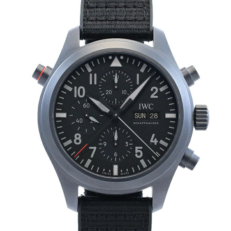 【中古】IWC PILOT'S WATCH DOUBLE CHRONOGRAPH TOP-GUN アイ・ダブリュー・シー パイロットウォッチ ダブルクロノグラフ トップガン IW371815