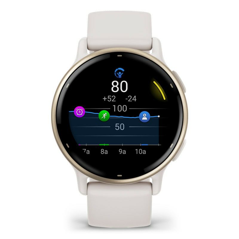 GARMIN vivoactive 5 Ivory / Cream Gold ガーミン ヴィヴォアクティブ 5 アイボリー / クリームゴールド 010-02862-41