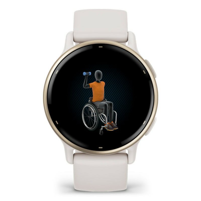 GARMIN vivoactive 5 Ivory / Cream Gold ガーミン ヴィヴォアクティブ 5 アイボリー / クリームゴールド 010-02862-41