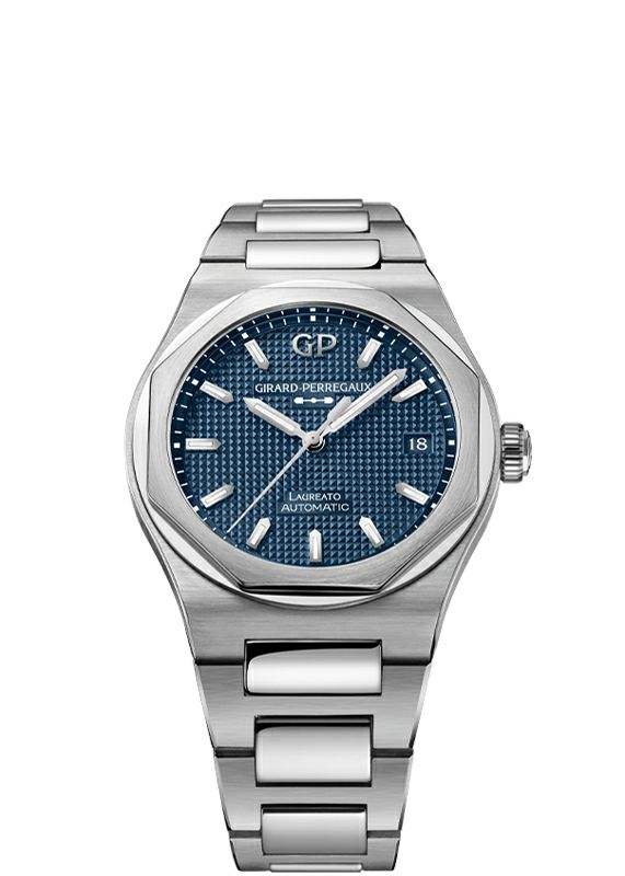 GIRARD-PERREGAUX LAUREATO 38mm MIDNIGHT BLUE ジラール・ペルゴ ロレアート 38mm ミッドナイトブルー 81005-11-3460-1CM