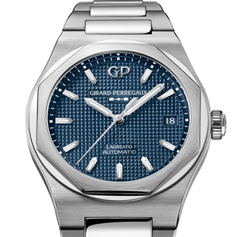 GIRARD-PERREGAUX LAUREATO 38mm MIDNIGHT BLUE ジラール・ペルゴ ロレアート 38mm ミッドナイトブルー 81005-11-3460-1CM