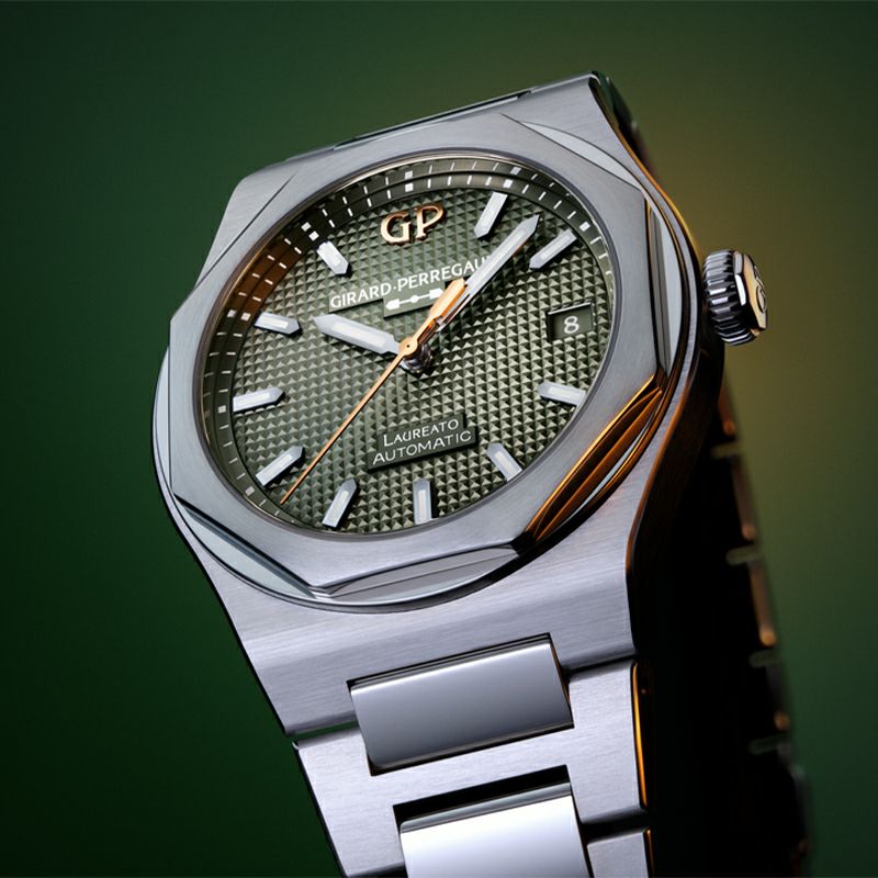 GIRARD-PERREGAUX LAUREATO 38mm SAGE GREEN ジラール・ペルゴ ロレアート 38mm セージグリーン 81005-11-3407-1CM