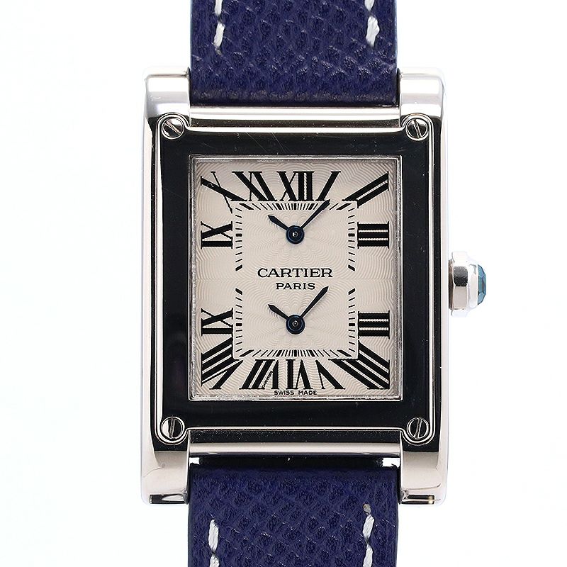 【中古】CARTIER TANK A VIS WATCH TWO TIME ZORN LARGE MODEL CPCP カルティエ タンク ア ヴィス 2タイムゾーン LM CPCP W1534351
