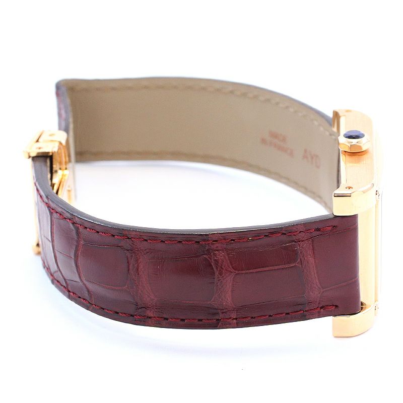 【中古】CARTIER TANK A VIS WATCH TWO TIME ZORN LARGE MODEL CPCP カルティエ タンク ア ヴィス 2タイムゾーン LM CPCP W1537651