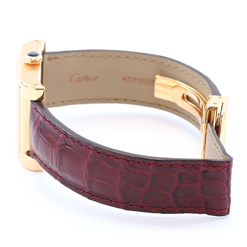 【中古】CARTIER TANK A VIS WATCH TWO TIME ZORN LARGE MODEL CPCP カルティエ タンク ア ヴィス 2タイムゾーン LM CPCP W1537651