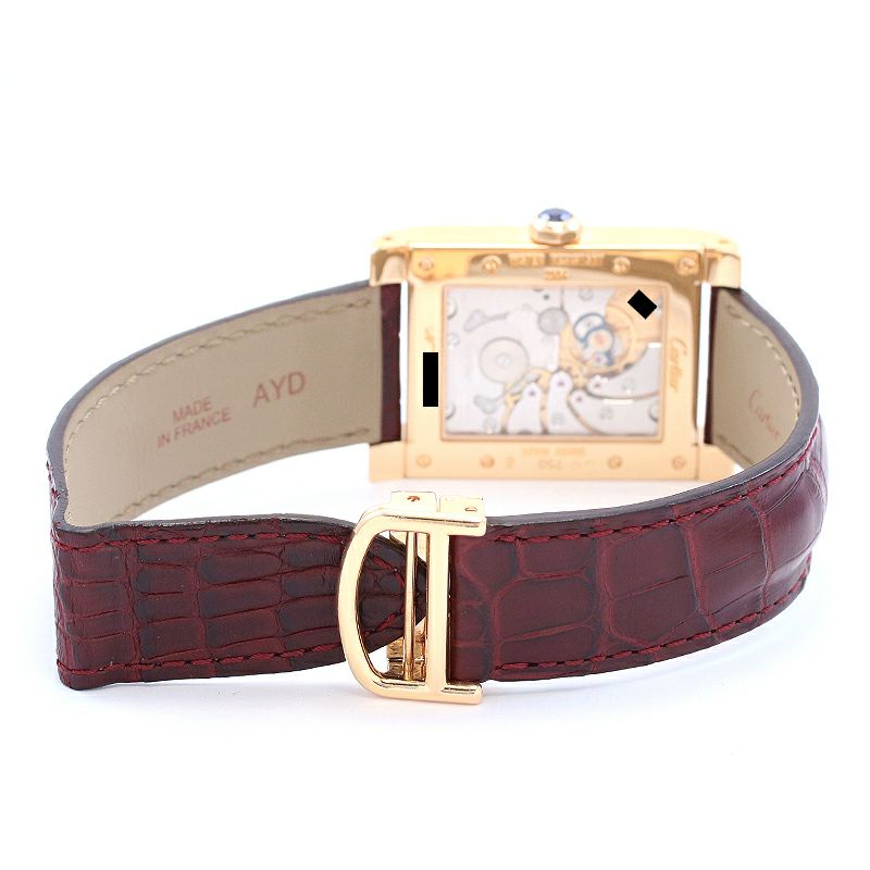 【中古】CARTIER TANK A VIS WATCH TWO TIME ZORN LARGE MODEL CPCP カルティエ タンク ア ヴィス 2タイムゾーン LM CPCP W1537651