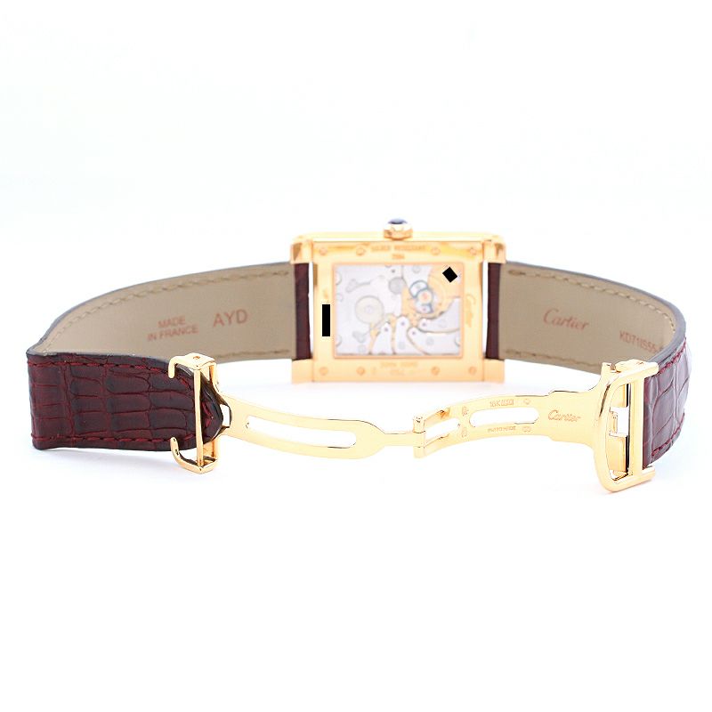 【中古】CARTIER TANK A VIS WATCH TWO TIME ZORN LARGE MODEL CPCP カルティエ タンク ア ヴィス 2タイムゾーン LM CPCP W1537651