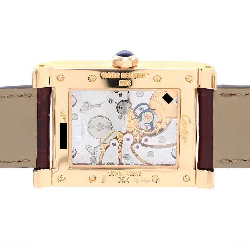 【中古】CARTIER TANK A VIS WATCH TWO TIME ZORN LARGE MODEL CPCP カルティエ タンク ア ヴィス 2タイムゾーン LM CPCP W1537651
