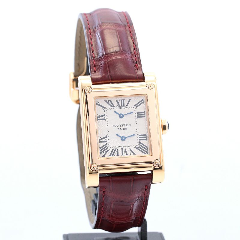 【中古】CARTIER TANK A VIS WATCH TWO TIME ZORN LARGE MODEL CPCP カルティエ タンク ア ヴィス 2タイムゾーン LM CPCP W1537651