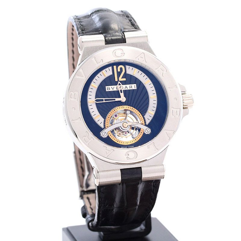 【中古】BVLGARI  DIAGONO TOURBILLON LIMITED EDITION ブルガリ ディアゴノ トゥールビヨン リミテッドエディション 101690 (DG42PTB)