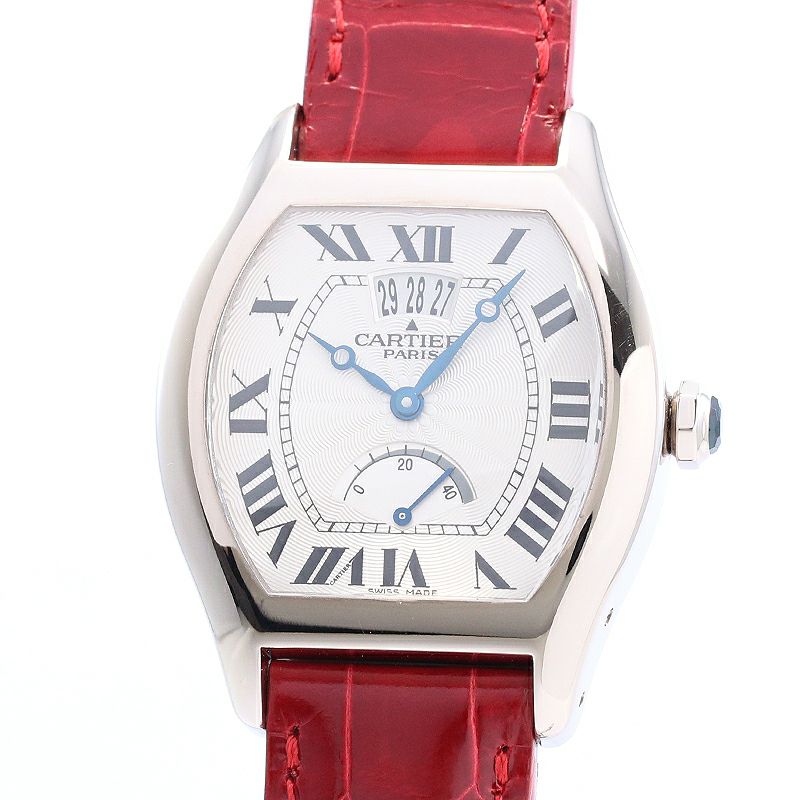 【中古】CARTIER TORTUE LARGE MODEL DATE & POWER RESERVE CPCP <br>カルティエ トーチュ LM デイト&パワーリザーブ CPCP <br>W1542751