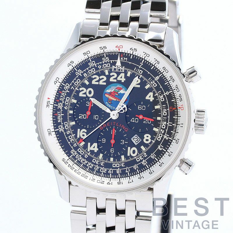 【中古】BREITLING NAVITIMER COSMONAUTE FLYBACK PORCO ROSSO <br>ブライトリング ナビタイマー コスモノート フライバック ポルコロッソ <br>A2232208/B612/423A (A222BPRNP)