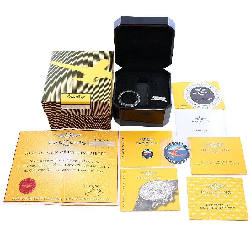 【中古】BREITLING NAVITIMER COSMONAUTE FLYBACK PORCO ROSSO <br>ブライトリング ナビタイマー コスモノート フライバック ポルコロッソ <br>A2232208/B612/423A (A222BPRNP)