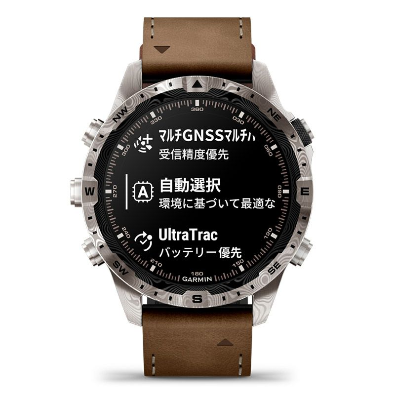 GARMIN MARQ Adventurer (Gen 2) Damascus Steel Edition <br>ガーミン マーク アドベンチャラー ジェンツー ダマスカス鋼 エディション <br>010-03393-D2