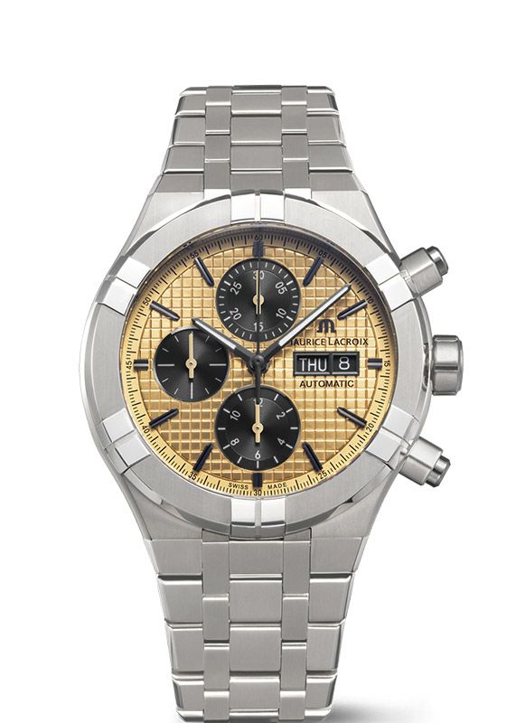 MAURICE LACROIX AIKON AUTOMATIC TITANIUM CHRONOGRAPH <br>モーリス・ラクロア アイコン オートマティック チタニウム クロノグラフ <br>AI6038-TT032-530-1