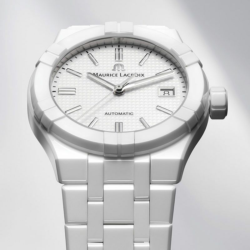 MAURICE LACROIX AIKON AUTOMATIC CERAMIC 39MM <br>モーリス・ラクロア アイコン オートマティック セラミック 39mm <br>AI6007-CRM72-130-7
