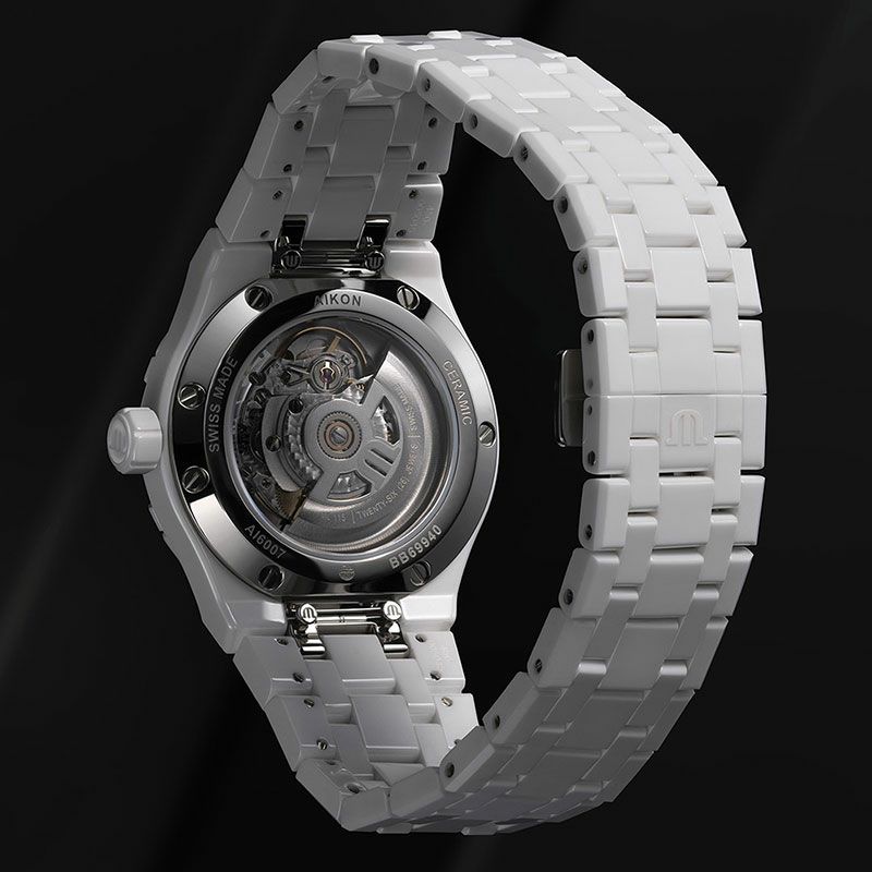 MAURICE LACROIX AIKON AUTOMATIC CERAMIC 39MM <br>モーリス・ラクロア アイコン オートマティック セラミック 39mm <br>AI6007-CRM72-130-7