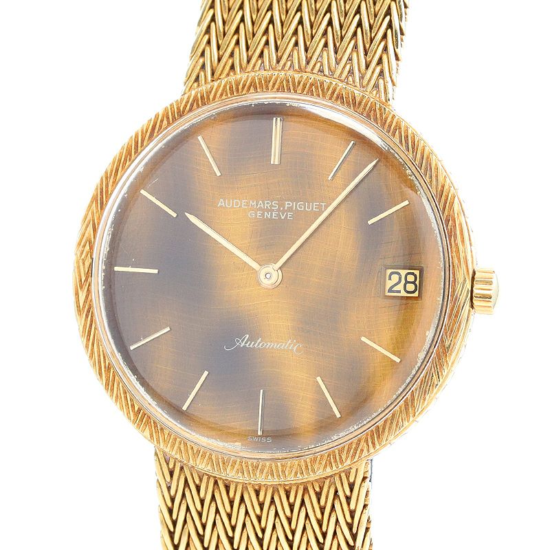 【中古】AUDEMARS PIGUET VINTAGE ROUND AUTOMATIC WATCH TIGER’S-EYE <br>オーデマ・ピゲ ヴィンテージ ラウンド オートマティック ウォッチ タイガーアイダイアル <br>5382BA
