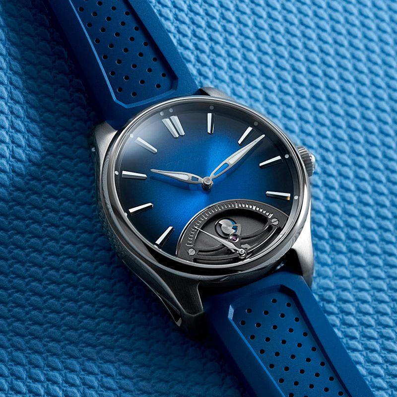 H.Moser ＆ Cie. PIONEER RETROGRADE SECONDS MIDNIGHT BLUE <br>H.モーザー パイオニア・レトログラード セコンド ミッドナイトブルー <br>3250-1200