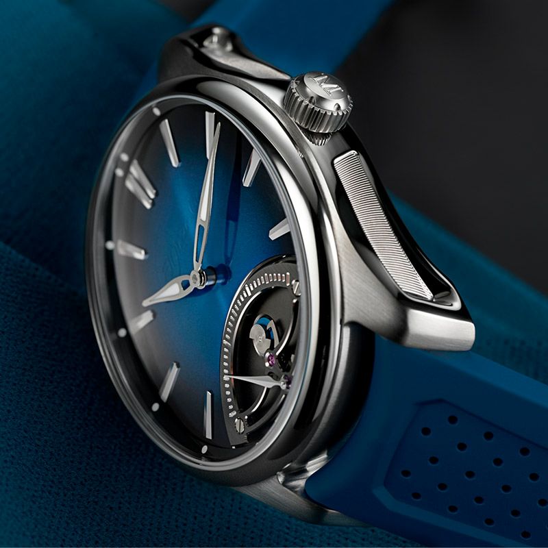 H.Moser ＆ Cie. PIONEER RETROGRADE SECONDS MIDNIGHT BLUE <br>H.モーザー パイオニア・レトログラード セコンド ミッドナイトブルー <br>3250-1200