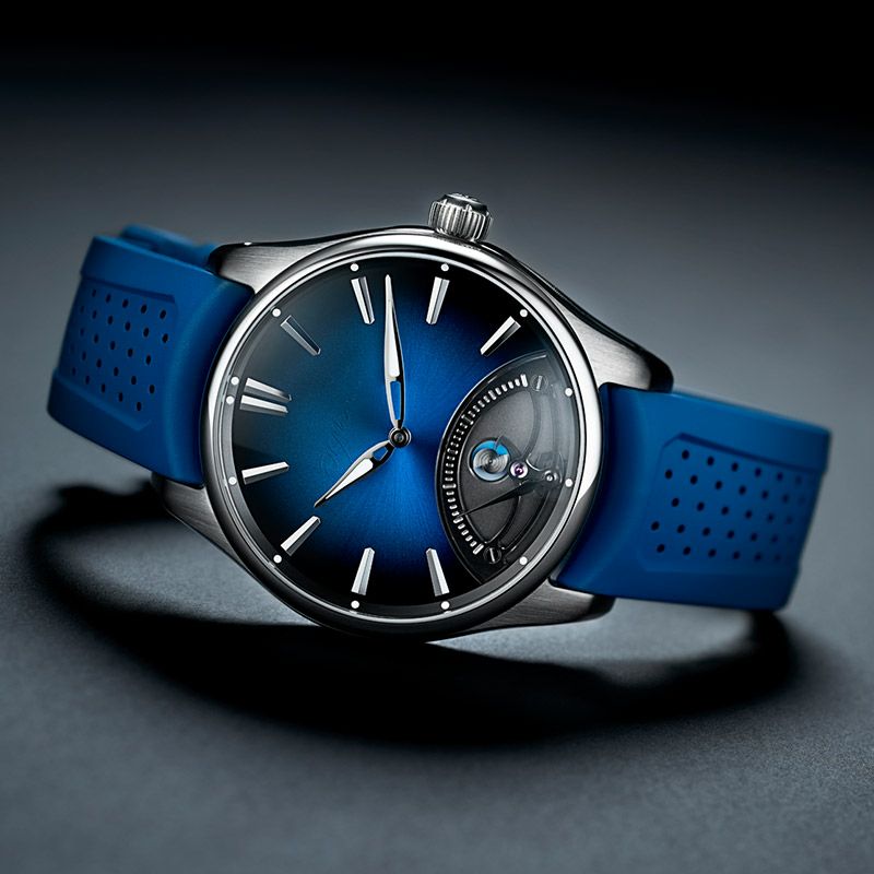 H.Moser ＆ Cie. PIONEER RETROGRADE SECONDS MIDNIGHT BLUE <br>H.モーザー パイオニア・レトログラード セコンド ミッドナイトブルー <br>3250-1200
