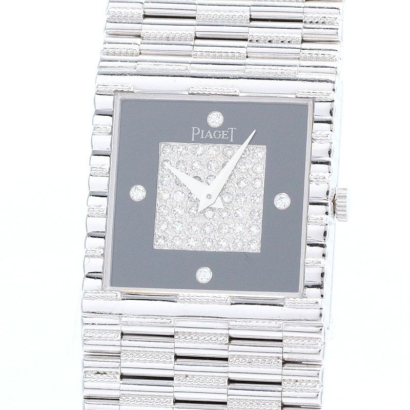 【中古】PIAGET TRADITION ONYX & PAVE DIAMONDS DIAL <br>ピアジェ トラディション オニキス&パヴェダイヤモンド ダイヤル <br>9352G2