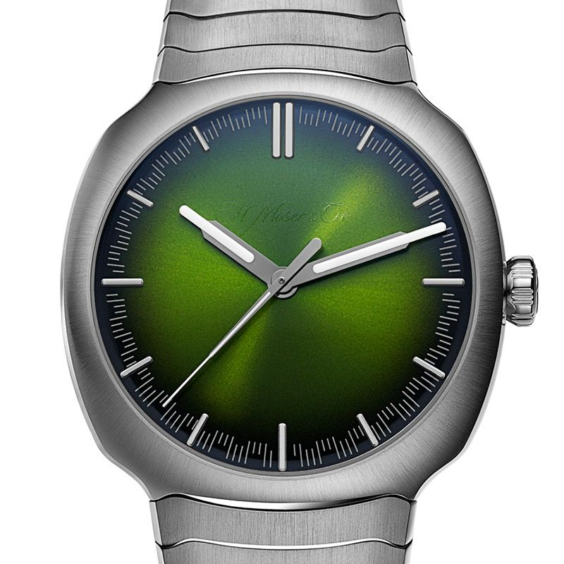 H.Moser ＆ Cie. STREAMLINER CENTRE SECONDS MATRIX GREEN <br>H.モーザー ストリームライナー・センターセコンド マトリックスグリーン <br>6201-1200