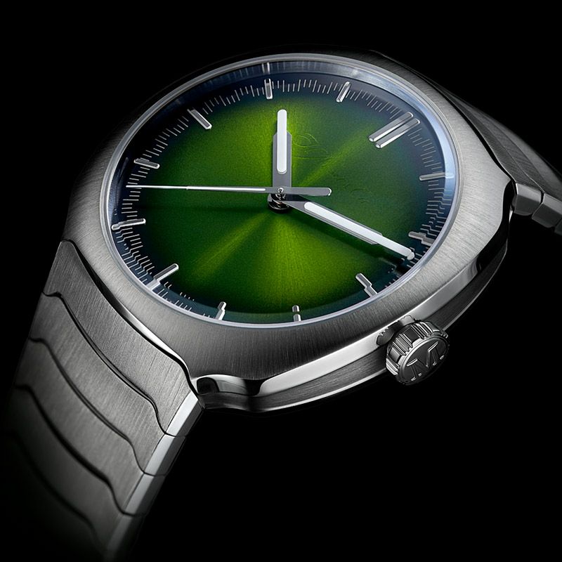 H.Moser ＆ Cie. STREAMLINER CENTRE SECONDS MATRIX GREEN <br>H.モーザー ストリームライナー・センターセコンド マトリックスグリーン <br>6201-1200