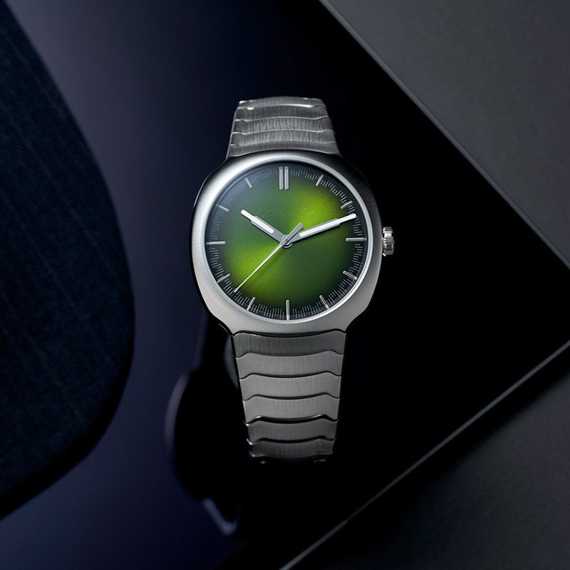 H.Moser ＆ Cie. STREAMLINER CENTRE SECONDS MATRIX GREEN <br>H.モーザー ストリームライナー・センターセコンド マトリックスグリーン <br>6201-1200