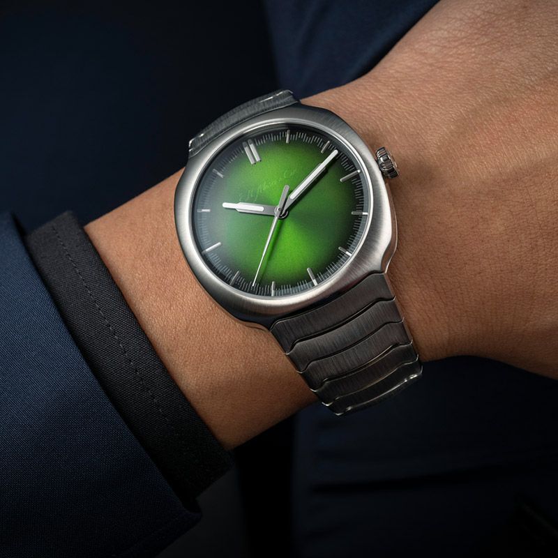 H.Moser ＆ Cie. STREAMLINER CENTRE SECONDS MATRIX GREEN <br>H.モーザー ストリームライナー・センターセコンド マトリックスグリーン <br>6201-1200