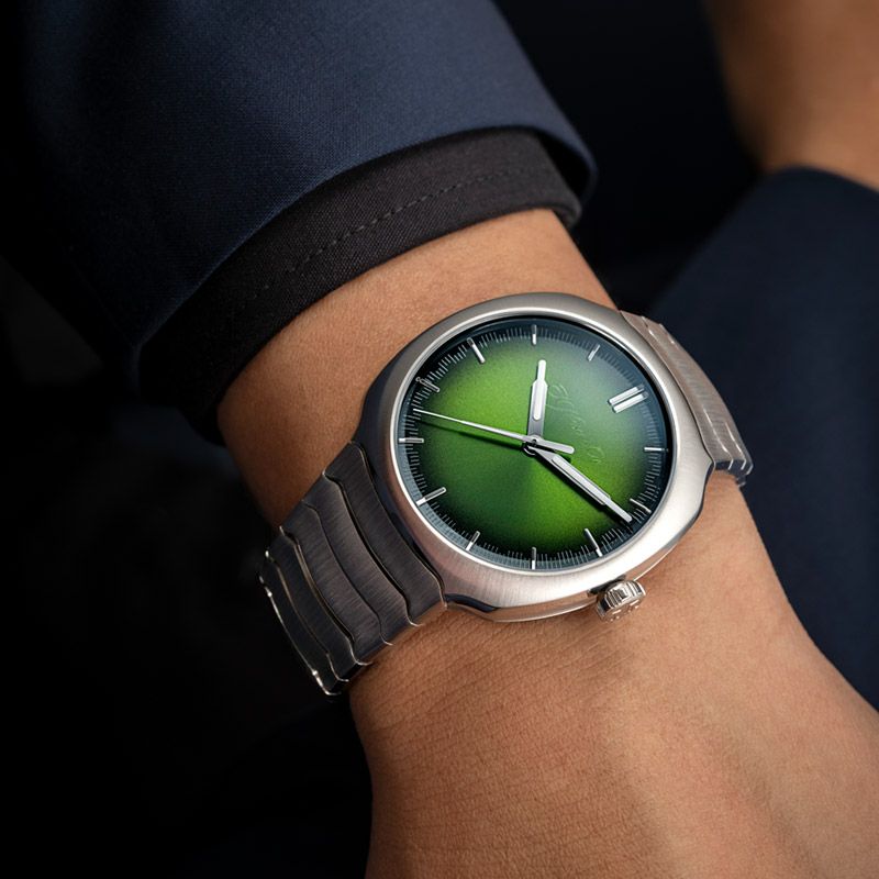 H.Moser ＆ Cie. STREAMLINER CENTRE SECONDS MATRIX GREEN <br>H.モーザー ストリームライナー・センターセコンド マトリックスグリーン <br>6201-1200