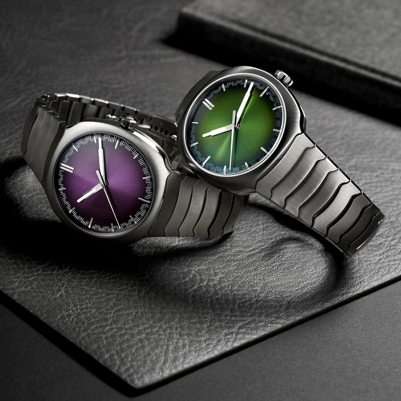 H.Moser ＆ Cie. STREAMLINER CENTRE SECONDS MATRIX GREEN <br>H.モーザー ストリームライナー・センターセコンド マトリックスグリーン <br>6201-1200