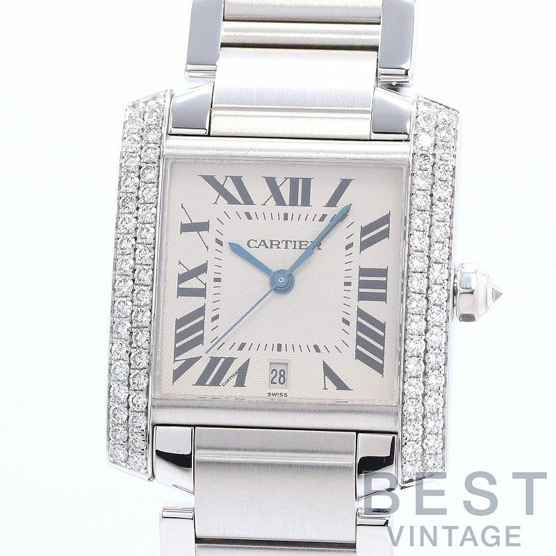 【中古】CARTIER TANK FRANCAISE LARGE MODEL <br>カルティエ タンク フランセーズ LM <br>WE100351
