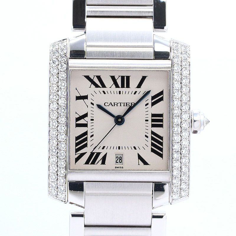 【中古】CARTIER TANK FRANCAISE LARGE MODEL <br>カルティエ タンク フランセーズ LM <br>WE100351