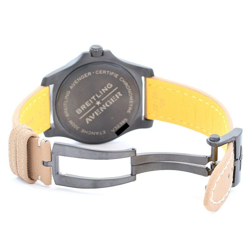 【中古】BREITLING AVENGER AUTOMATIC GMT 45 NIGHT MISSION ブライトリング アベンジャー オートマチック GMT 45 ナイトミッション V32395101B1X2
