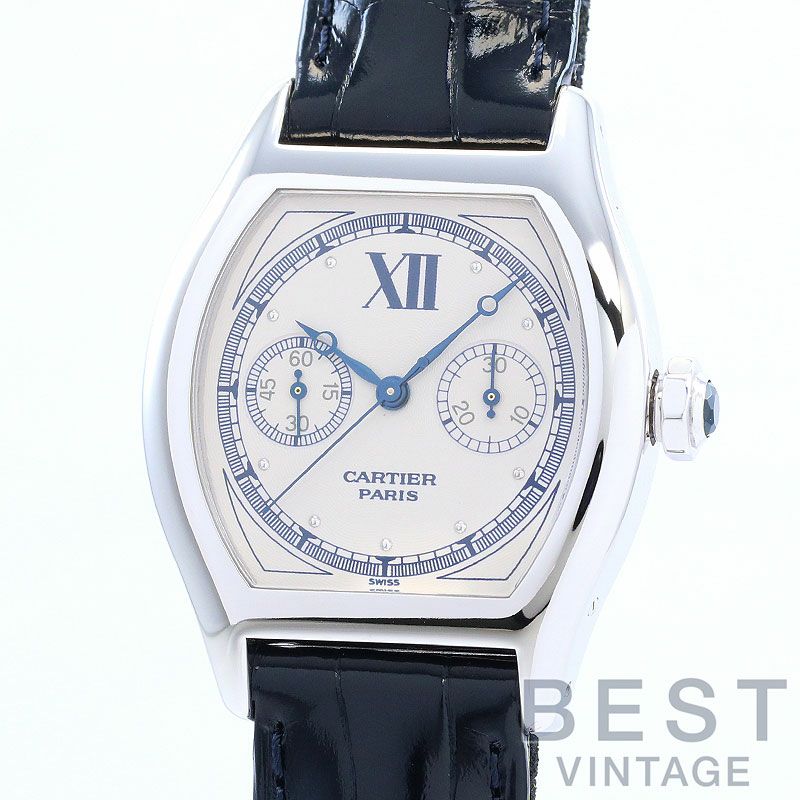 【中古】CARTIER TORTUE MONOPOUSSOIR CHRONOGRAPH LARGE MODEL CPCP カルティエ トーチュ モノプッシャー クロノグラフ LM CPCP W1525851 (2396)