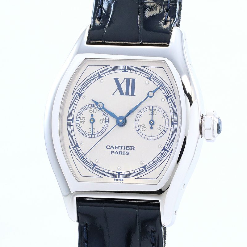 【中古】CARTIER TORTUE MONOPOUSSOIR CHRONOGRAPH LARGE MODEL CPCP カルティエ トーチュ モノプッシャー クロノグラフ LM CPCP W1525851 (2396)