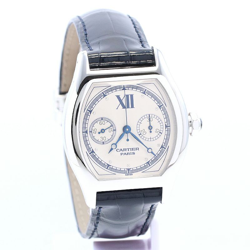 【中古】CARTIER TORTUE MONOPOUSSOIR CHRONOGRAPH LARGE MODEL CPCP カルティエ トーチュ モノプッシャー クロノグラフ LM CPCP W1525851 (2396)