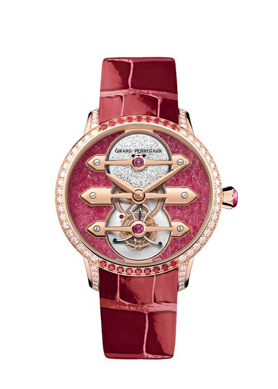 GIRARD-PERREGAUX TOURBILLON WITH THREE GOLD BRIDGES RUBY HEART ジラール・ペルゴ トゥールビヨン スリー ゴールド ブリッジ ルビー ハート 99242B52CH01-CKHA