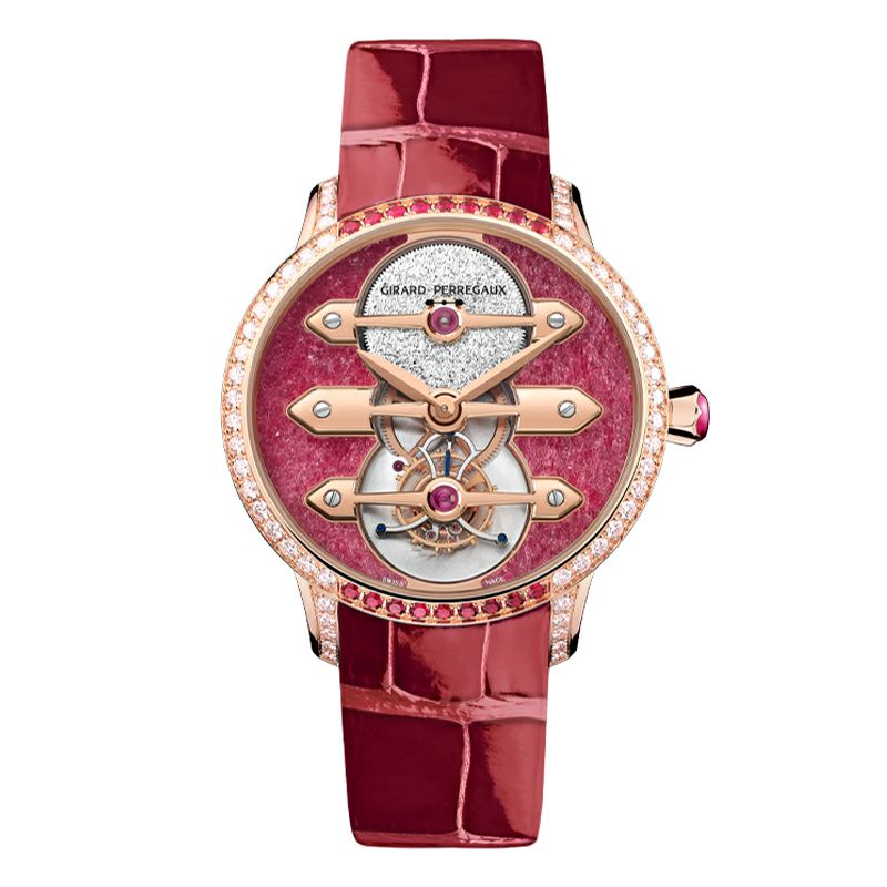 GIRARD-PERREGAUX TOURBILLON WITH THREE GOLD BRIDGES RUBY HEART ジラール・ペルゴ トゥールビヨン スリー ゴールド ブリッジ ルビー ハート 99242B52CH01-CKHA