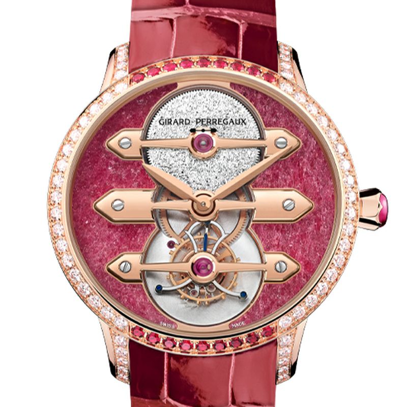 GIRARD-PERREGAUX TOURBILLON WITH THREE GOLD BRIDGES RUBY HEART ジラール・ペルゴ トゥールビヨン スリー ゴールド ブリッジ ルビー ハート 99242B52CH01-CKHA