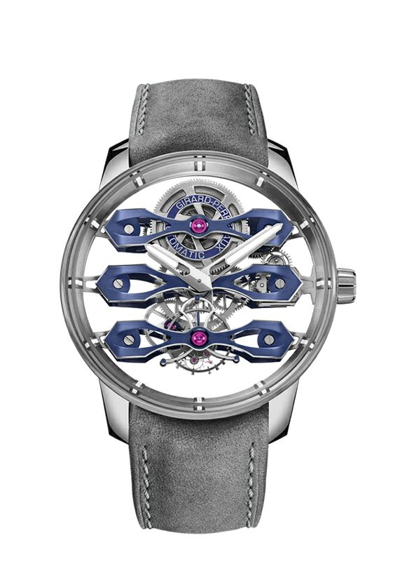 GIRARD-PERREGAUX TOURBILLON WITH THREE FLYING BRIDGES BUCHERER BLUE ジラール・ペルゴ トゥールビヨン スリー・フライング ブリッジ ブヘラ ブルー 99296-21-3128-5GX